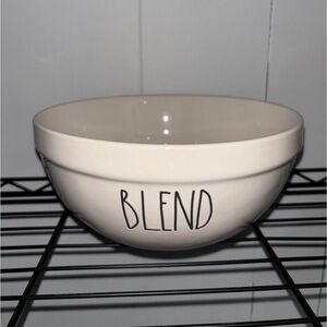Rae Dunn Small Ceramic Mixing Bowl with 'Blend' Text